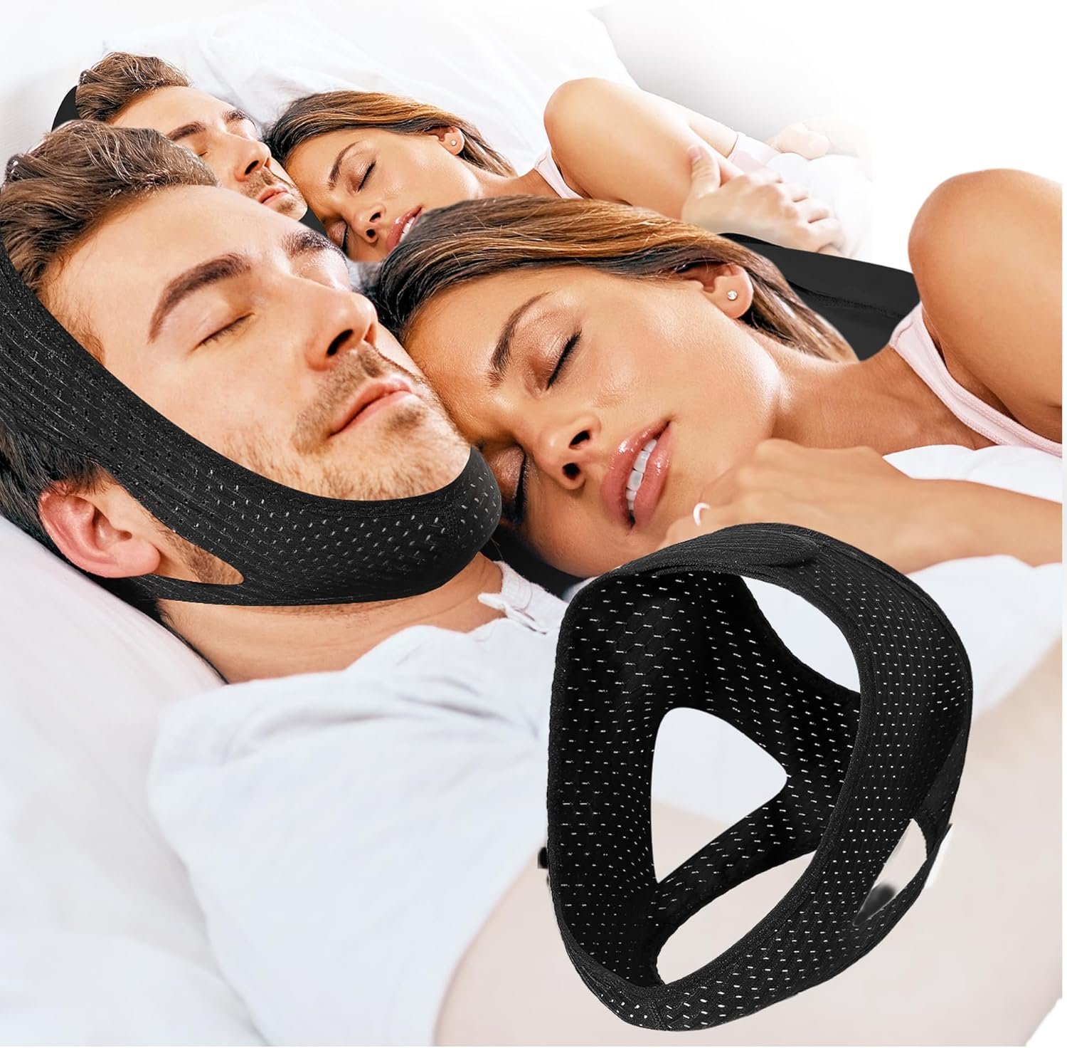 Comfortable Anti-Snore Chin Strap for Better Sleep
