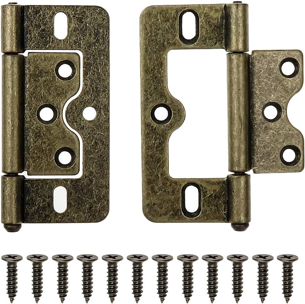 Antique Bronze Cabinet Hinges with Removable Pins