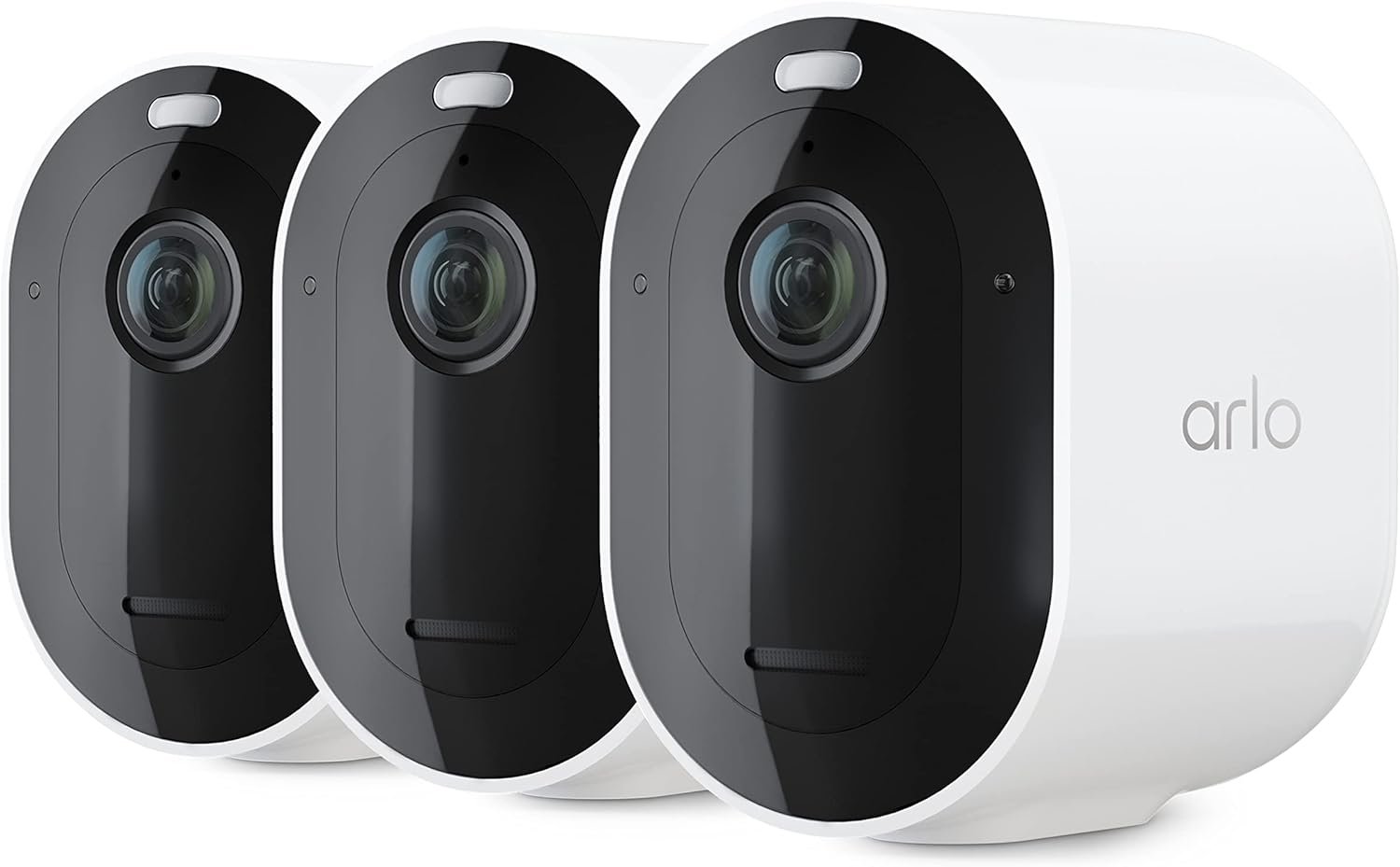 3-Pack Security Cameras with Color Night Vision & 2K Video