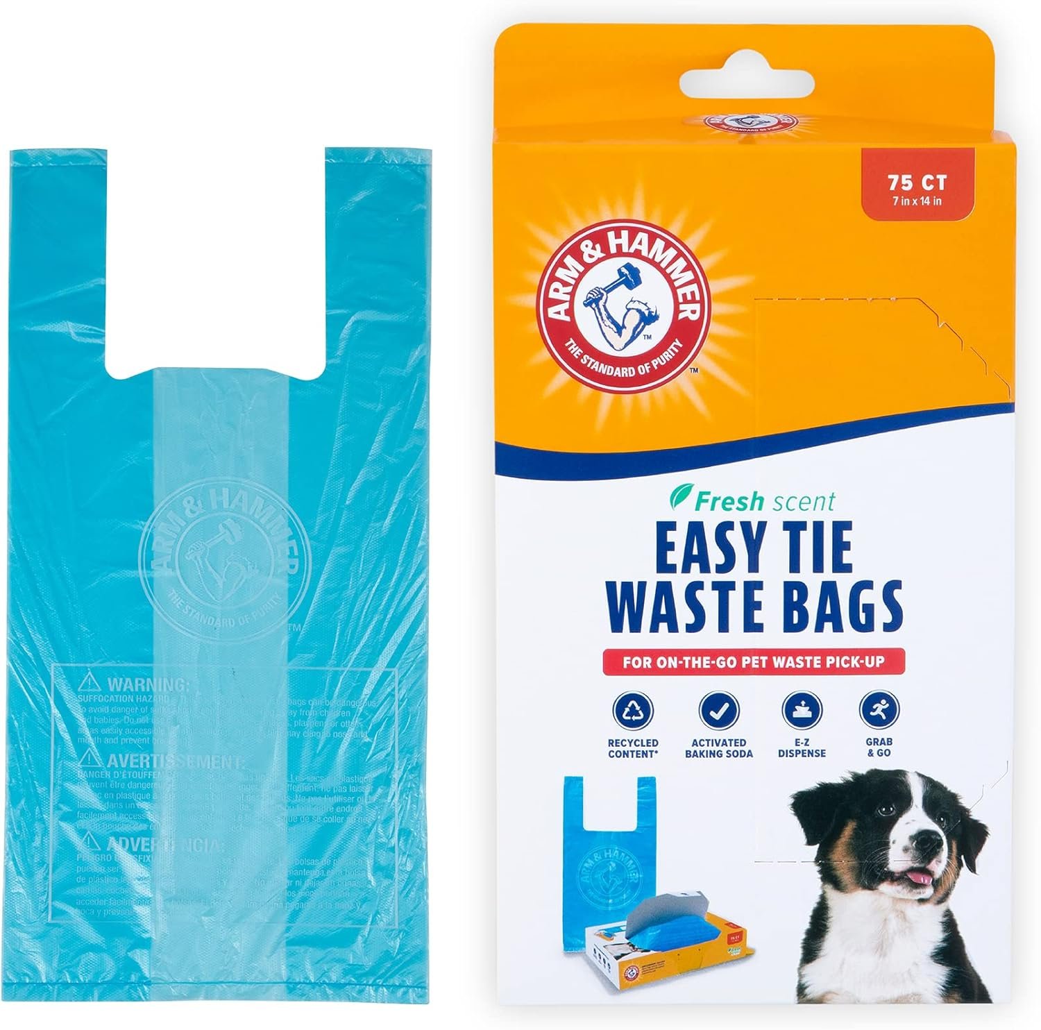Easy Cleanup with Odor Control: ARM & HAMMER Waste Bags