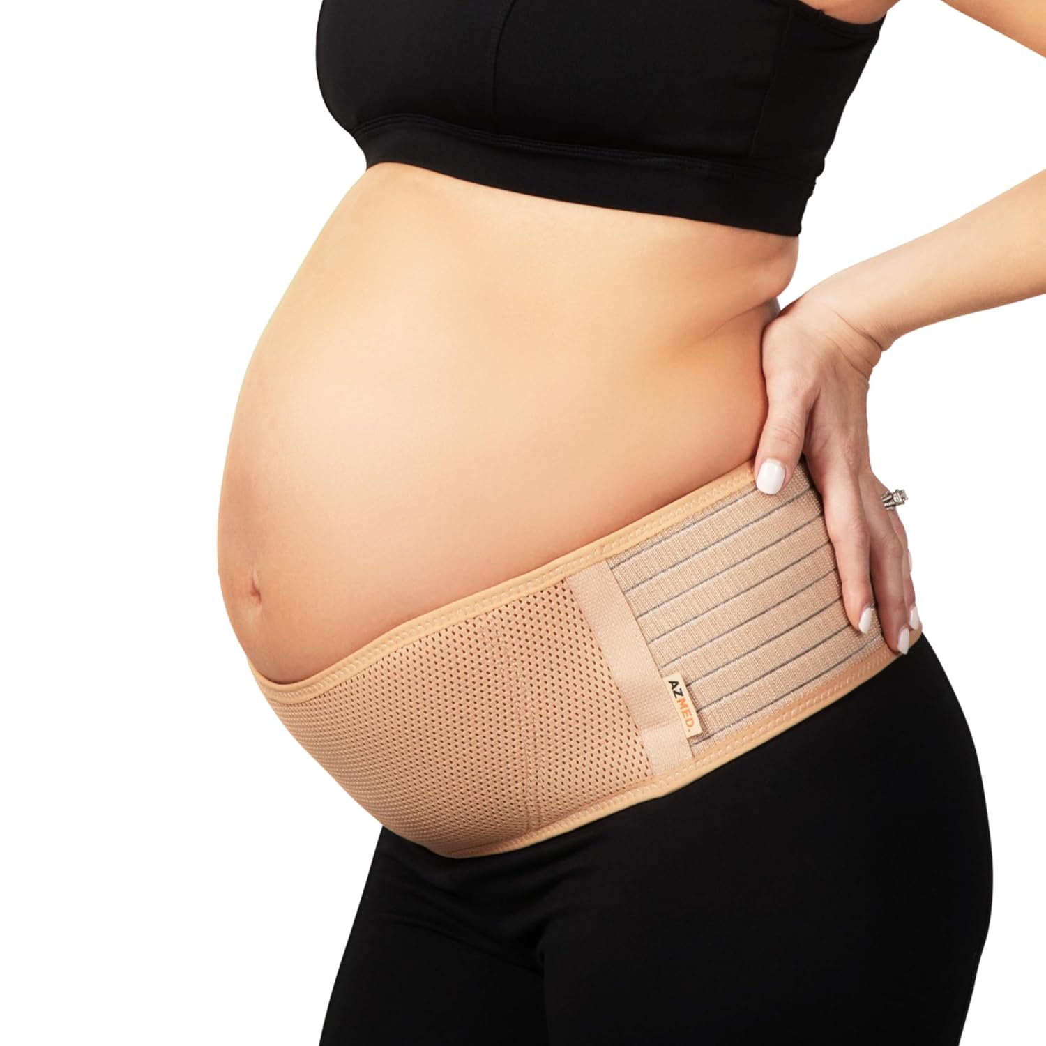 Ease Pregnancy Back Pain: Adjustable Maternity Belly Band