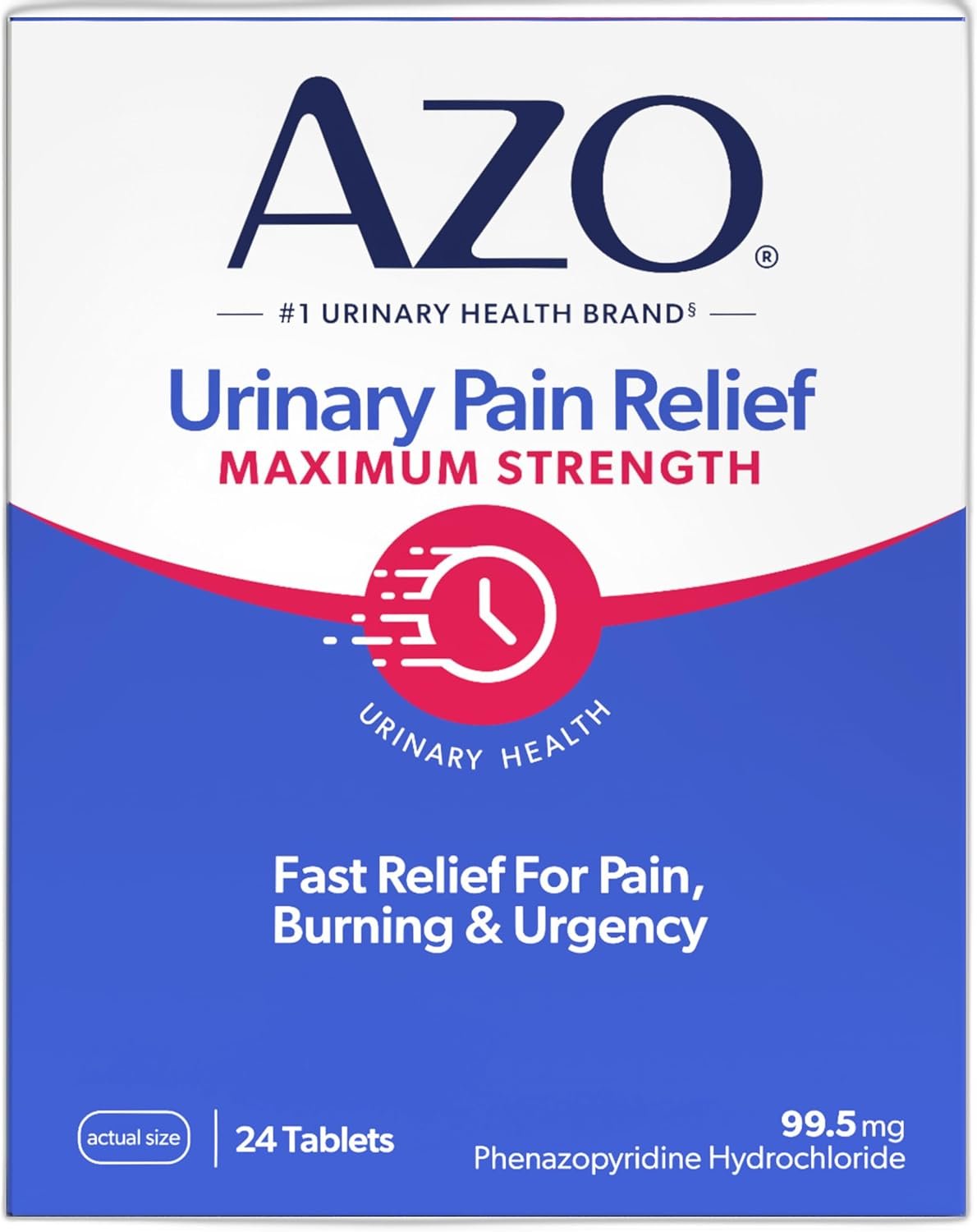 AZO Maximum Strength Urinary Pain Relief Tablets