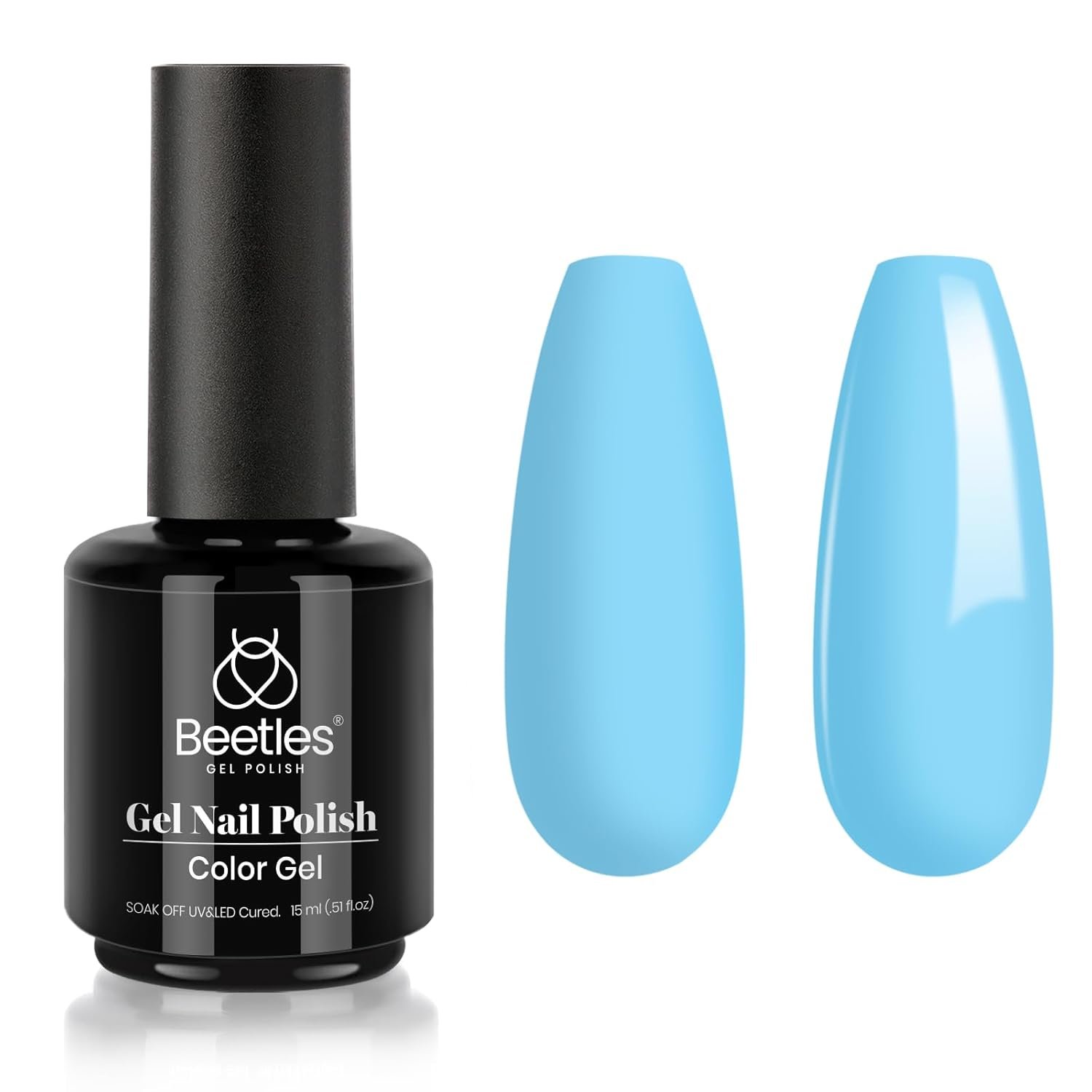 Long-Lasting Baby Blue Gel Polish - Salon-Quality Results