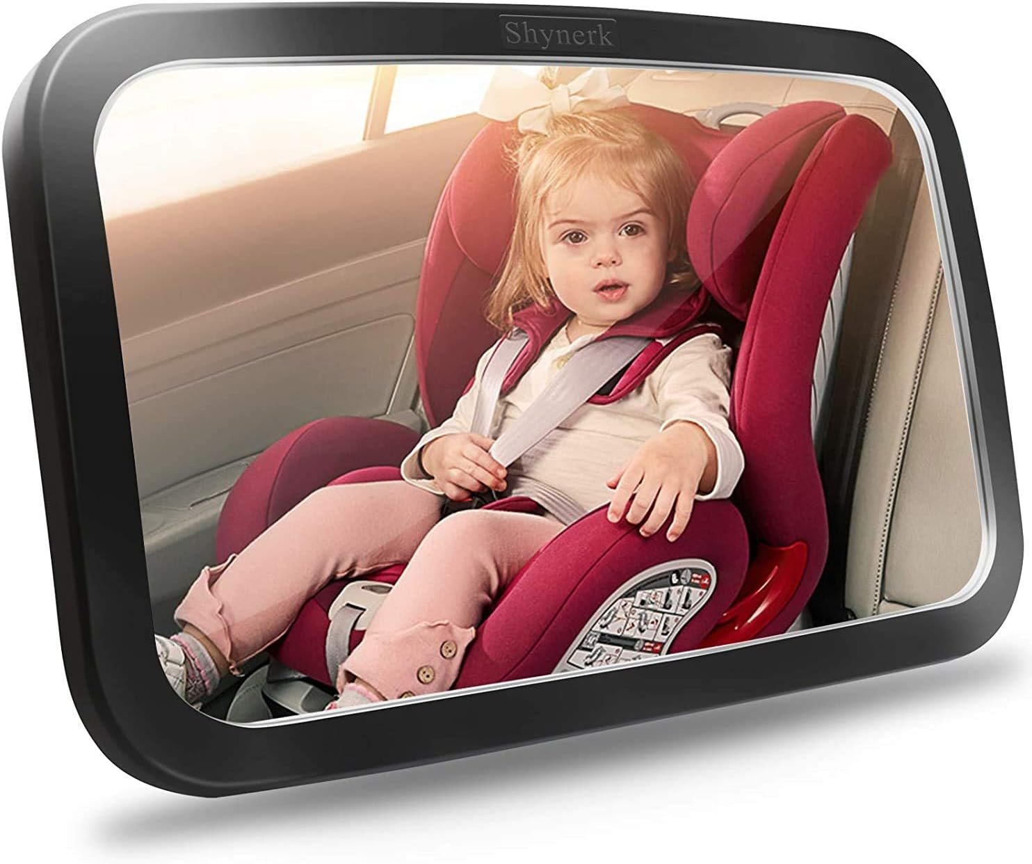 Keep Baby Safe: Crystal Clear Car Seat Mirror with 360° View