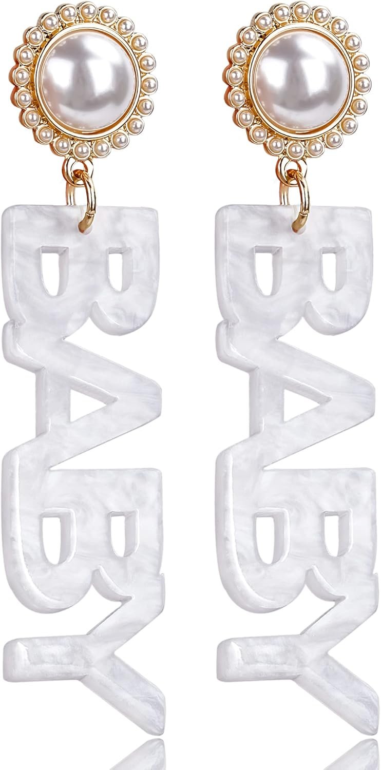 Baby Sign Earrings - Gender Reveal & Shower Gifts