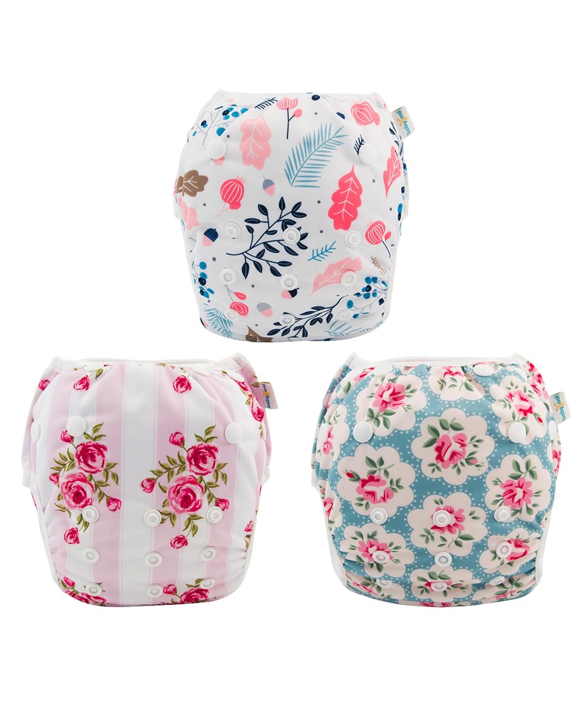Cute Babygoal Reusable Swim Diapers for Girls