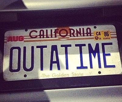 Back To The Future License Plate