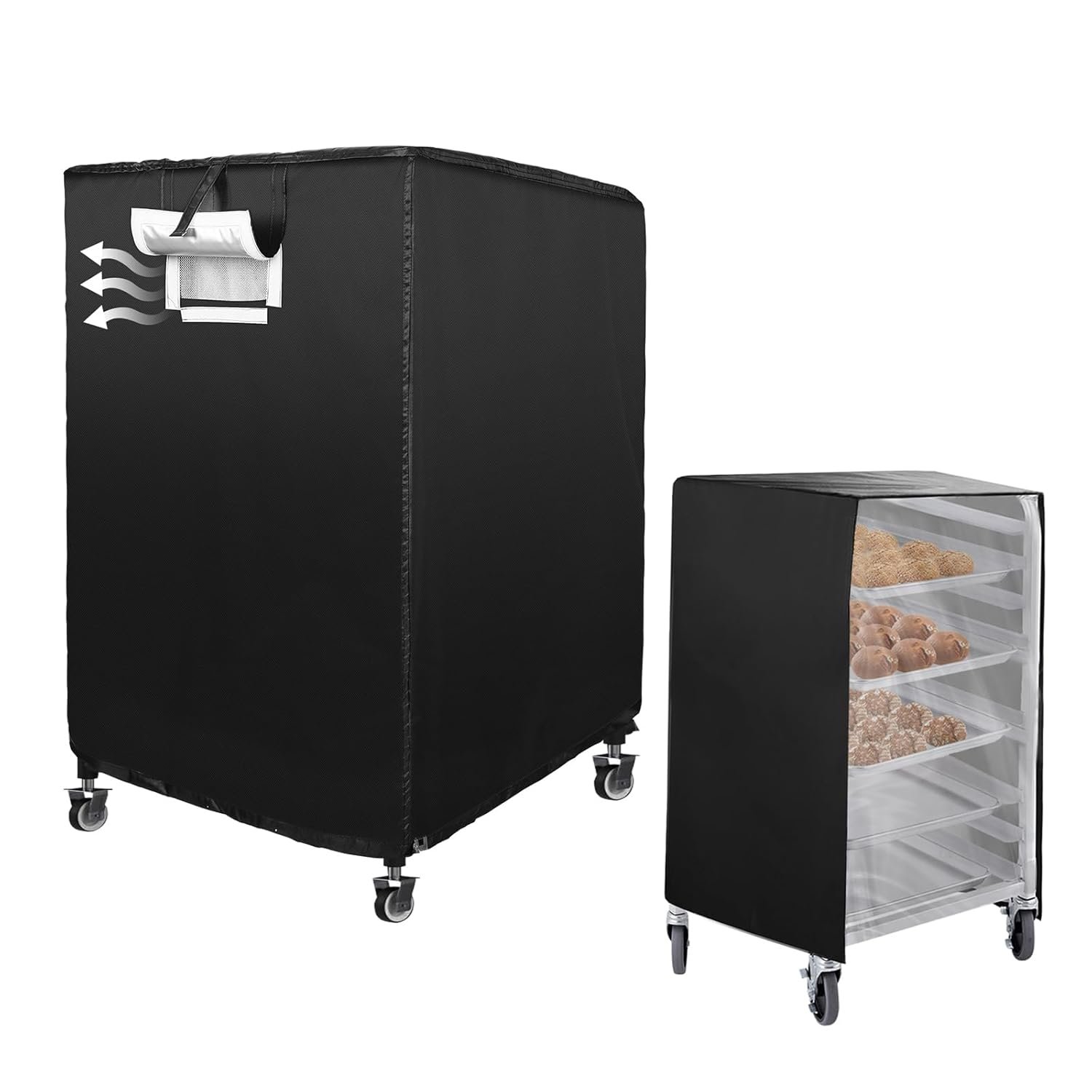 Bakery Rack Cover - Dustproof & Moisture Resistant 10 Tier Protection