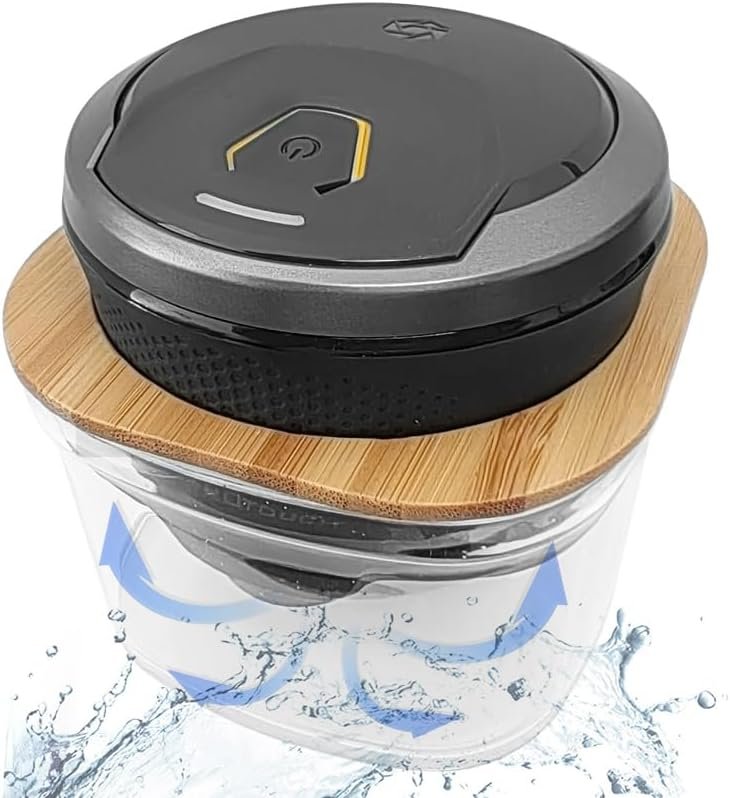 Bamboo Shaver Rinse Stand: Effortless Head Shaver Cleaning