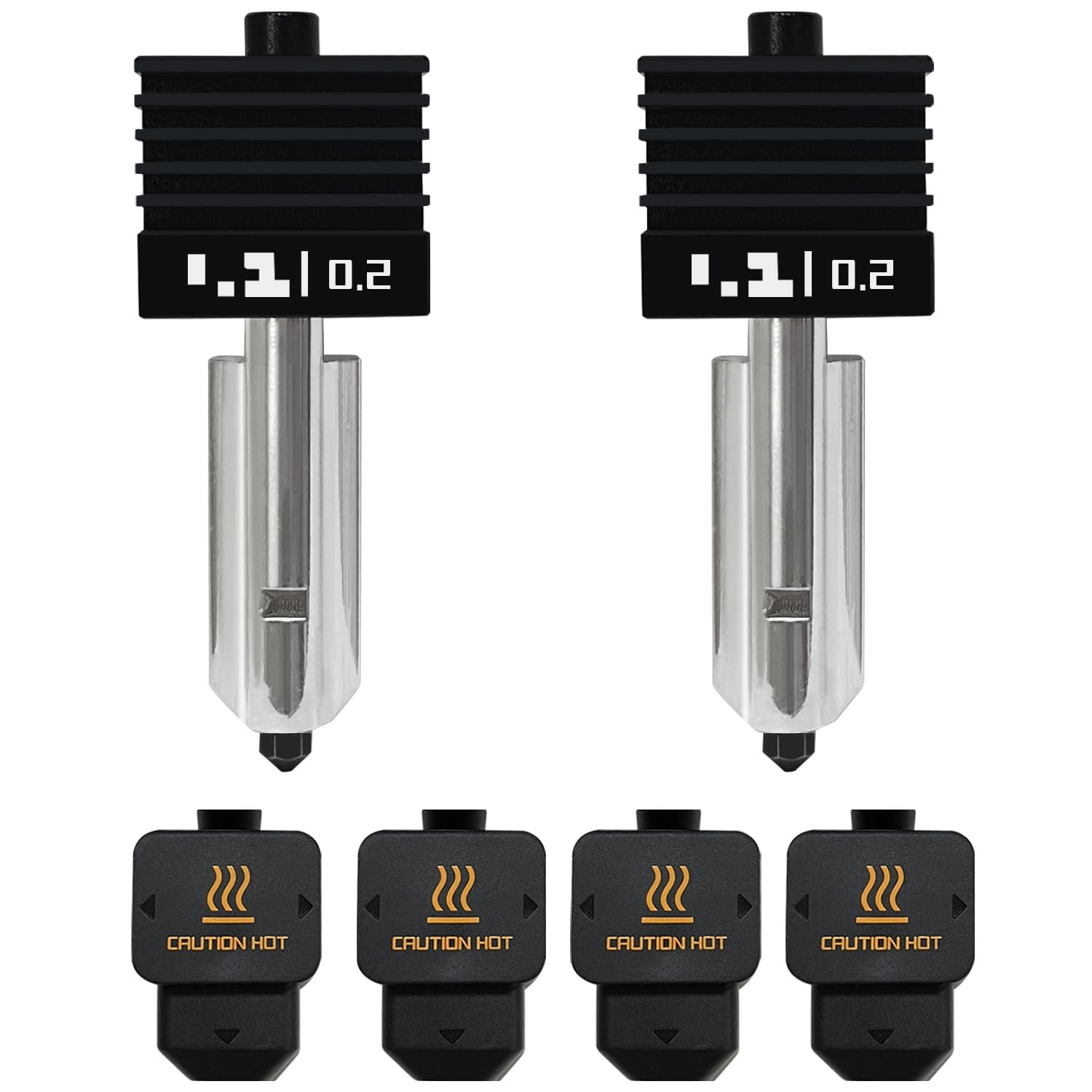 Bambu Lab Hotend Upgrade: 2-Pack High-Temp Nozzle Kit