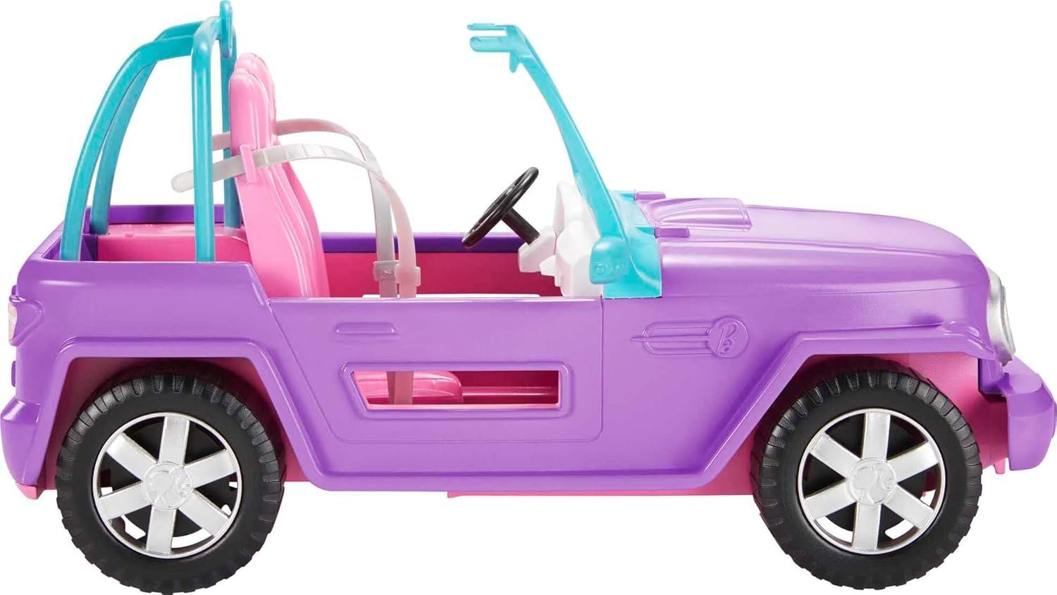 Barbie Purple Off-Road Jeep – Seats 2 for Kid Adventures