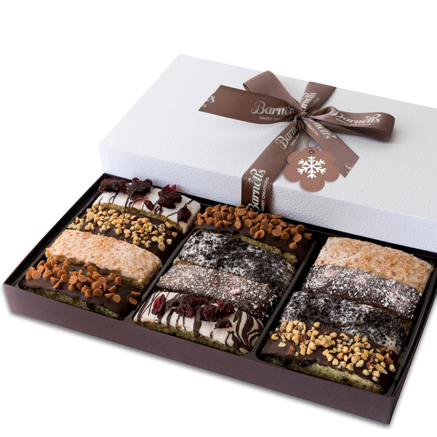 Barnetts 12 Chocolate Biscotti Holiday Gift Box