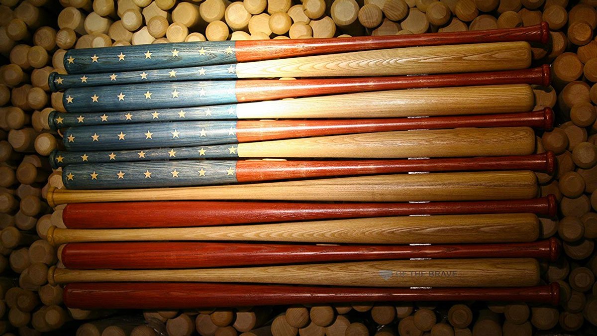 Baseball Bat American Flag