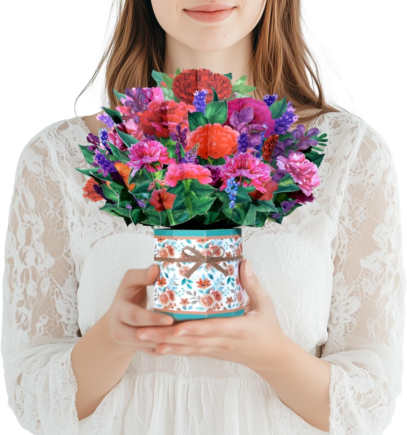 Beautiful Handcrafted Bouquet Card That Pops