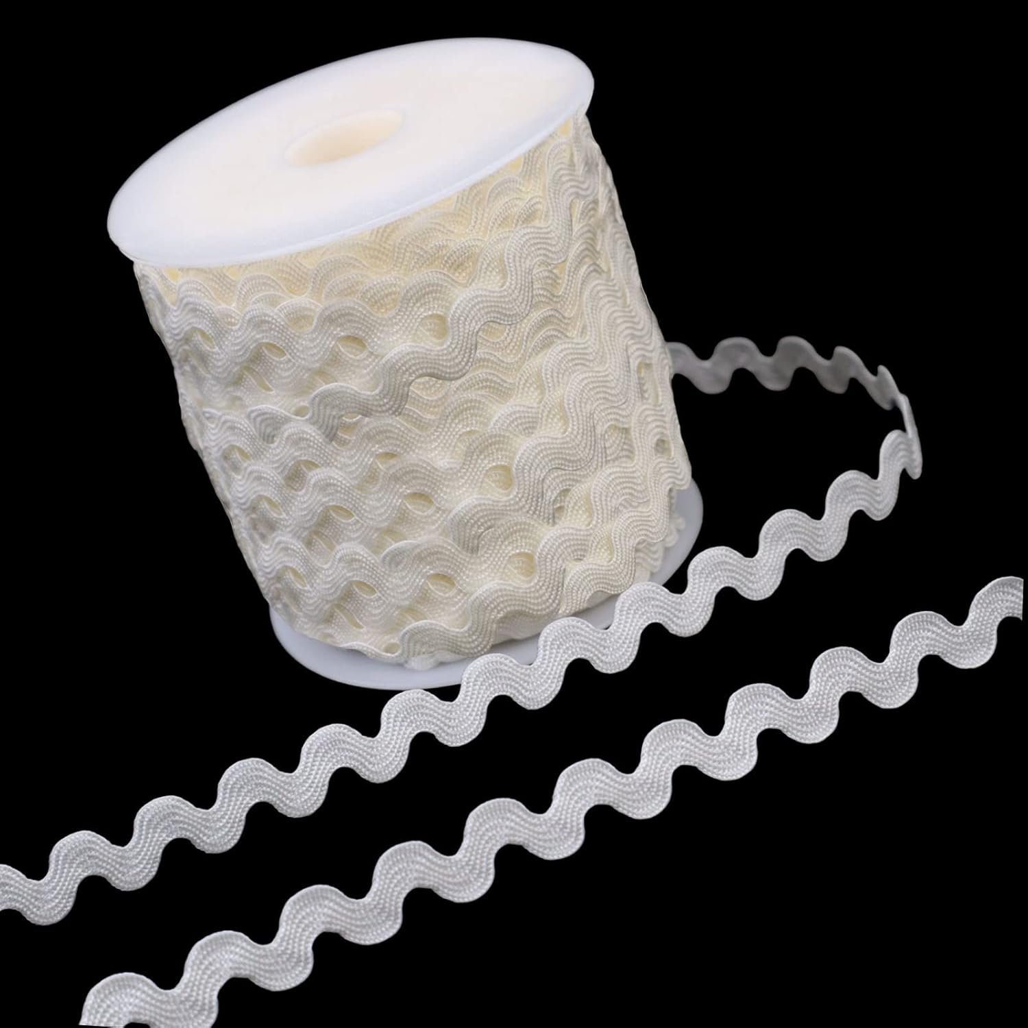 Beige Ric Rack Wave Bending Trim for Crafting