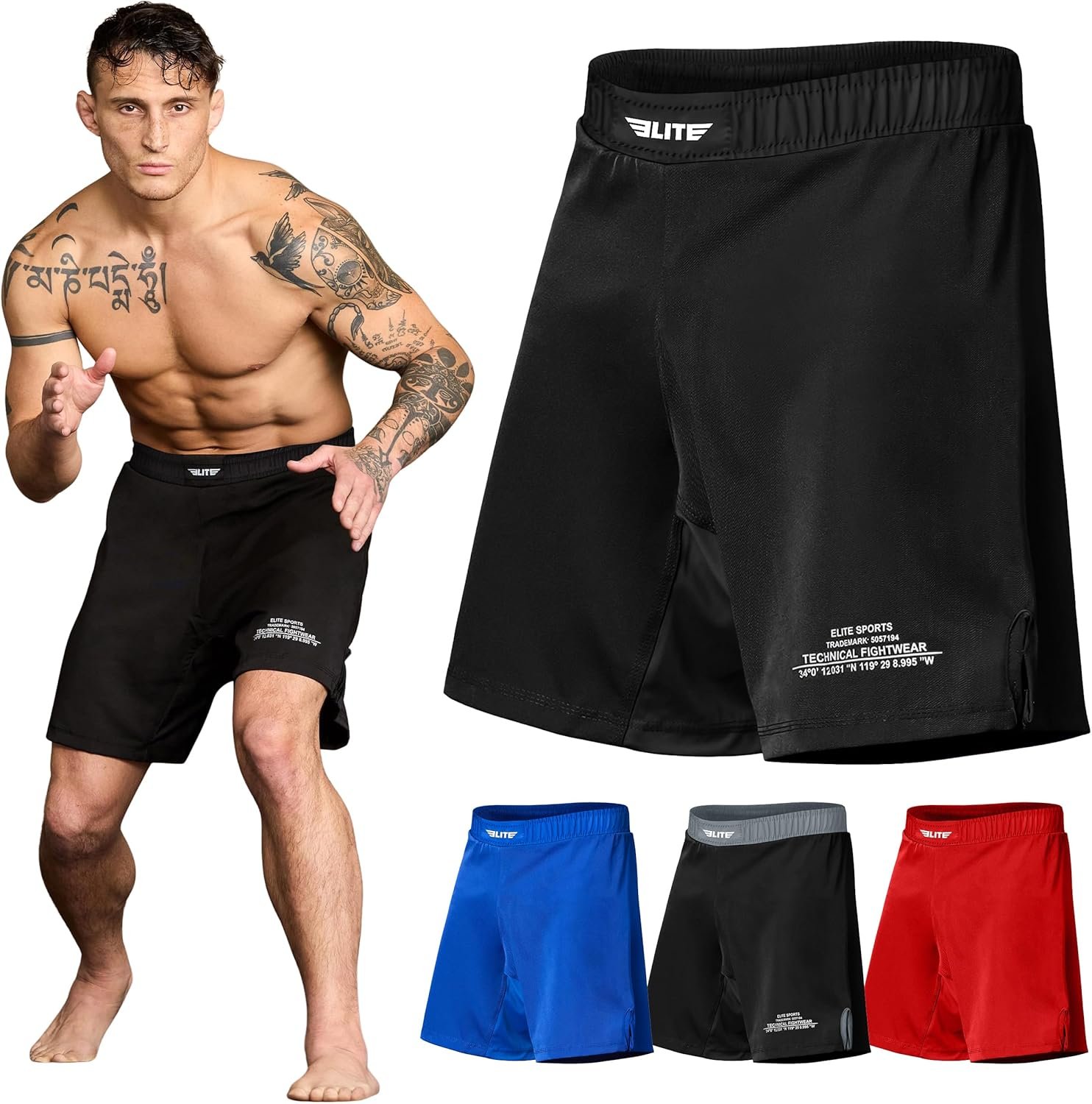 Durable No-Gi BJJ Grappling Shorts for Men