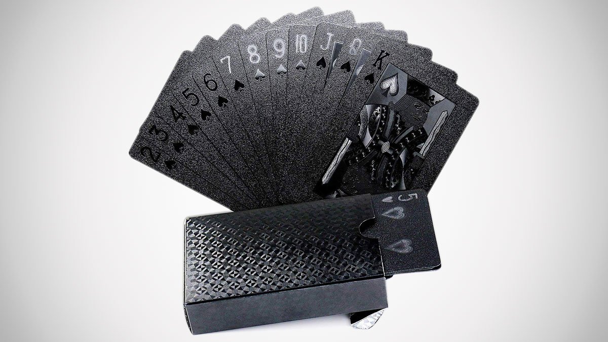 Black Foil Playing Cards