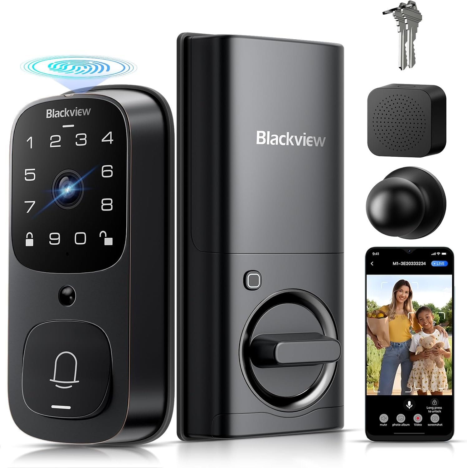 3-in-1 Smart Lock: Camera, Doorbell & Keyless Entry in One