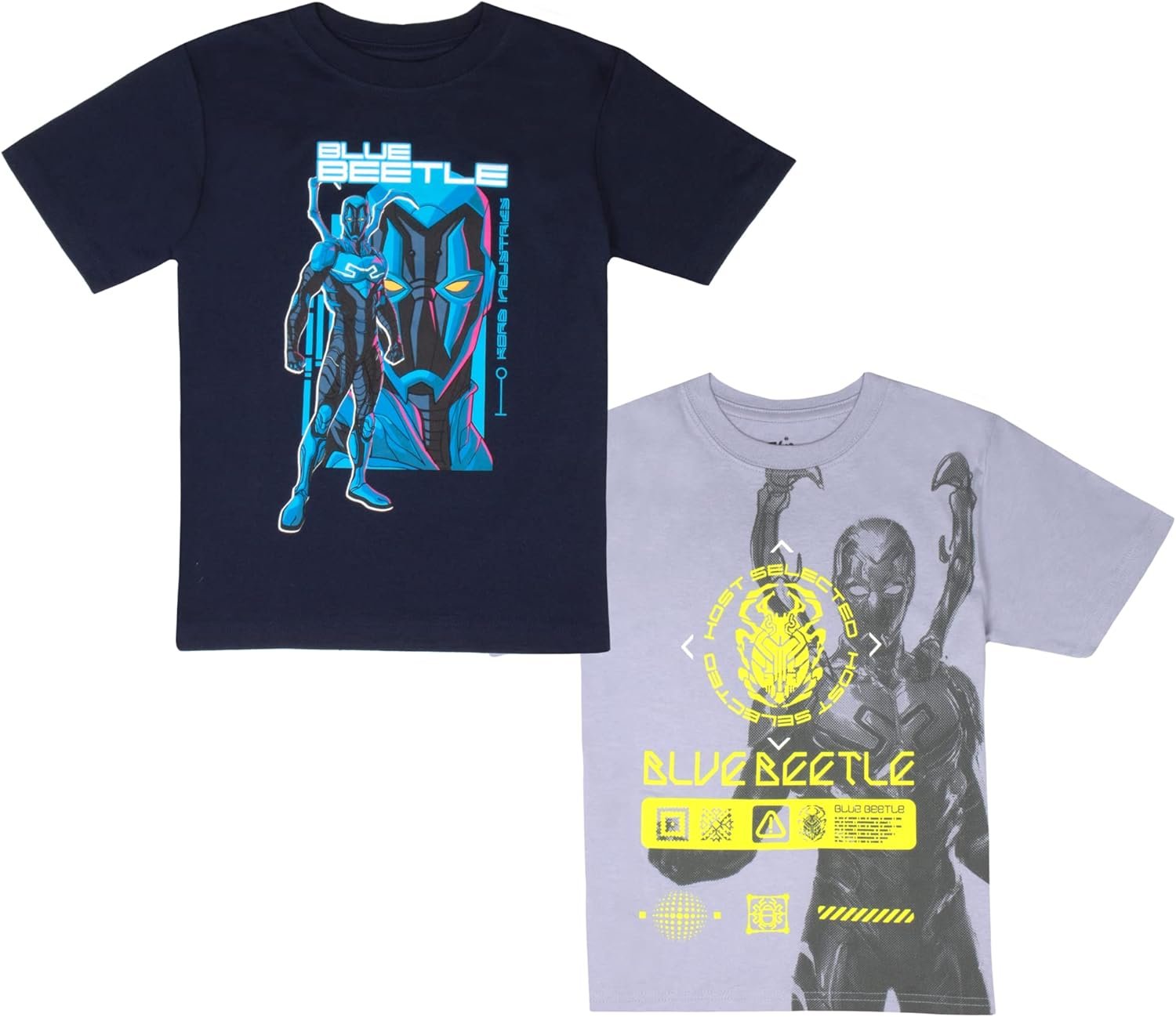 Blue Beetle Hero Shirts: 2-Pack Superhero T-Shirt Set for Kids