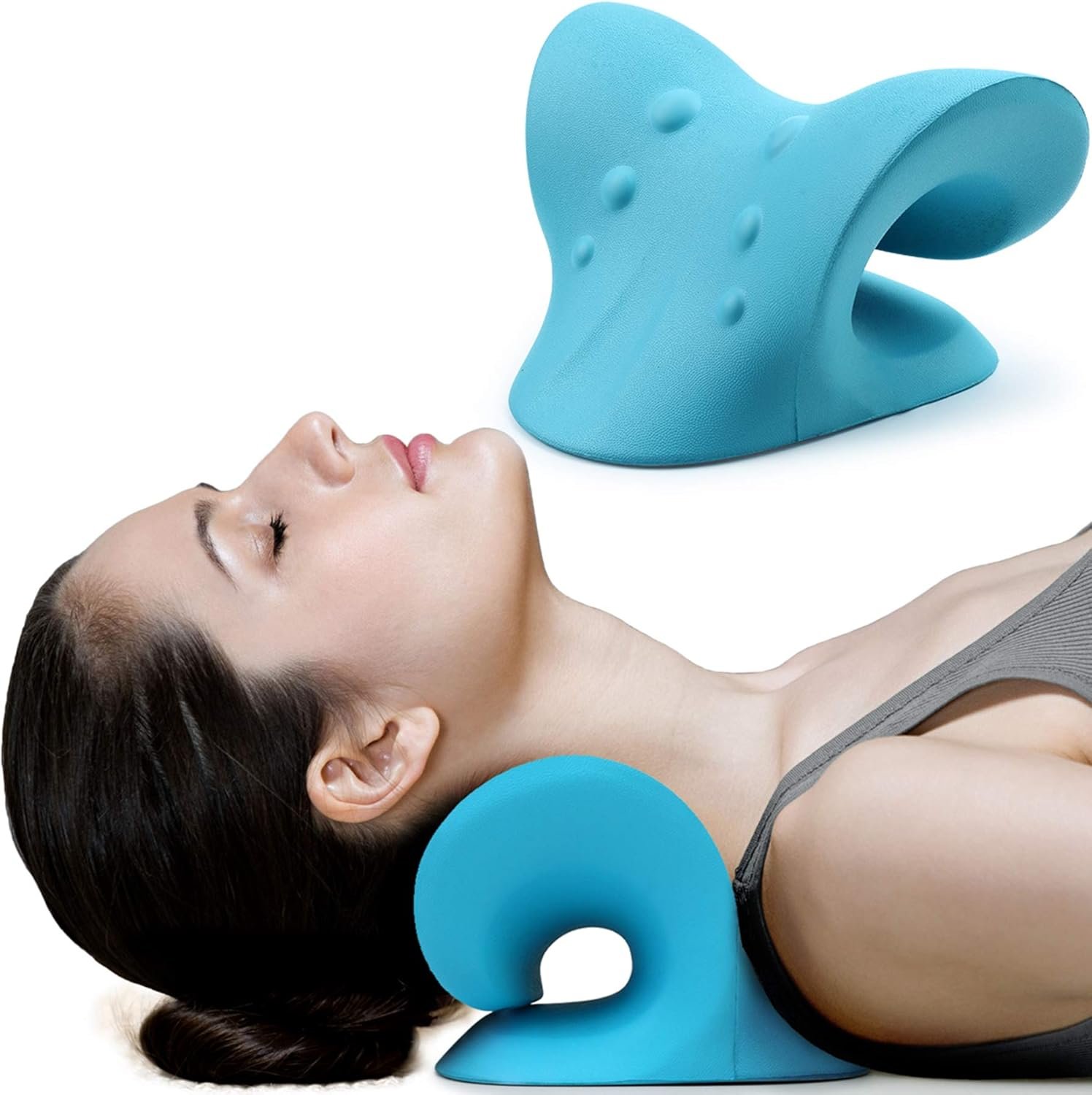 Ease Neck Tension with Blue Cervical Relaxer