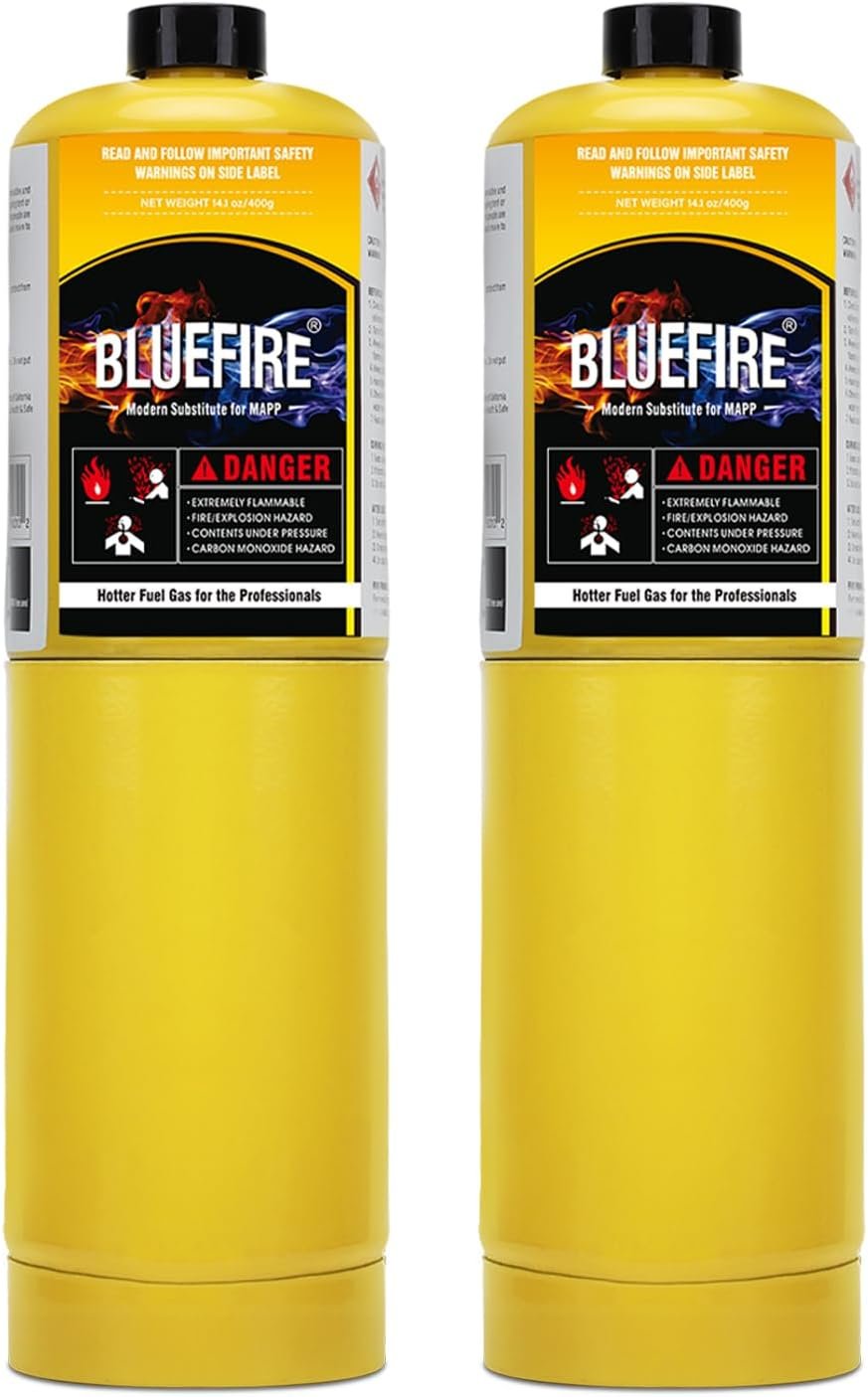 BLUEFIRE Hotter MAPP Gas - Professional Grade Fuel Kit