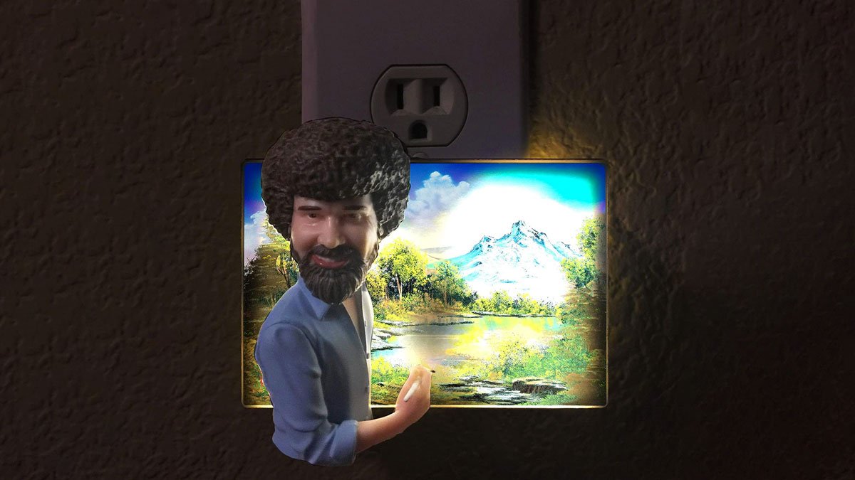 Bob Ross Talking Clapper & Night Light