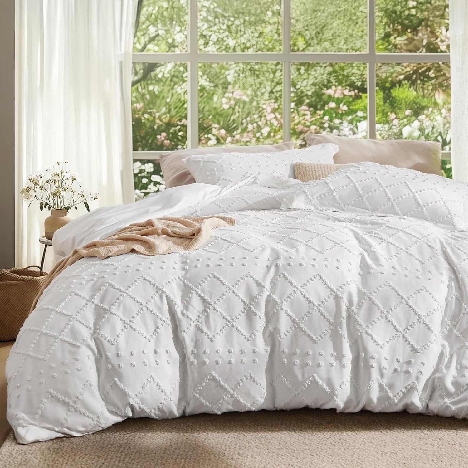 Boho Chic Queen Duvet Cover: Soft, Breathable Bedding for Dreamy Sleep