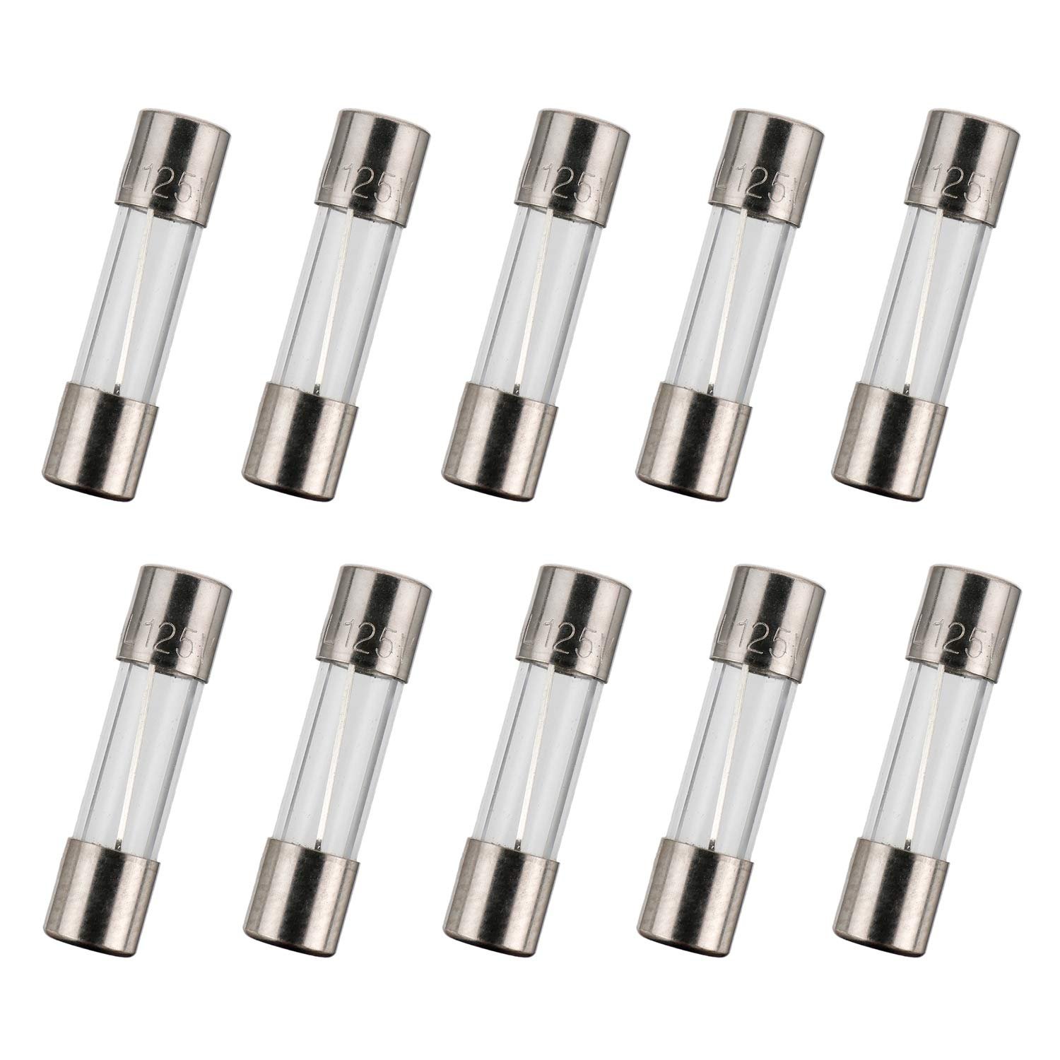BOJACK Fast-Blow Glass Fuses (Pack of 10)