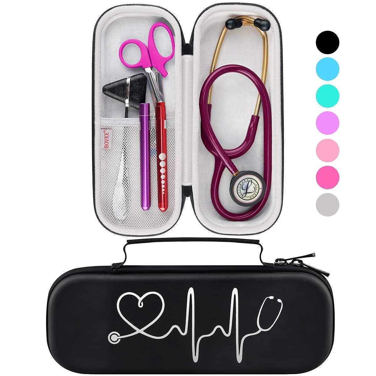 Tough Stethoscope Case with Extra Medical Tool Slots
