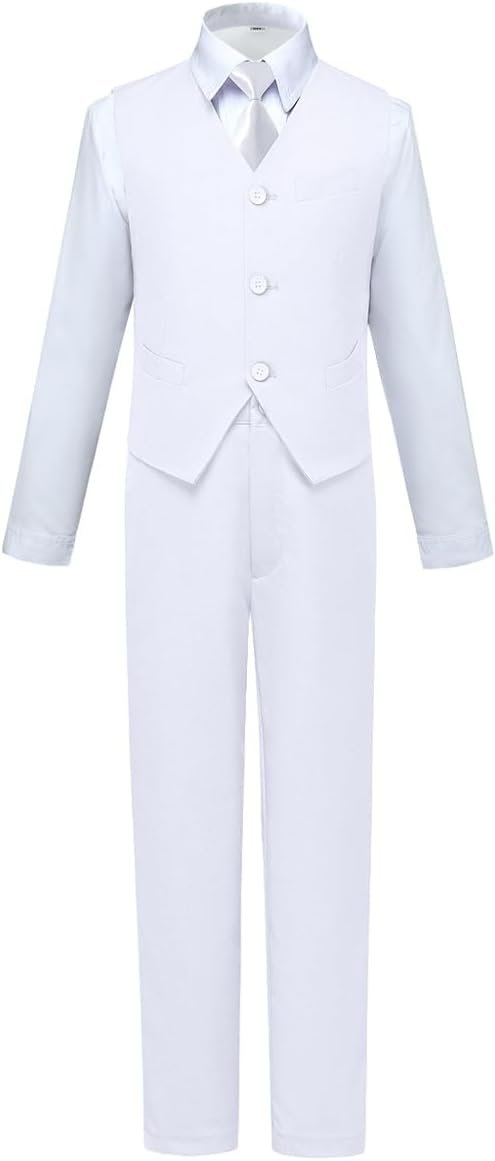 Elegant Boys Slim Fit Formal Suit with Adjustable Waist