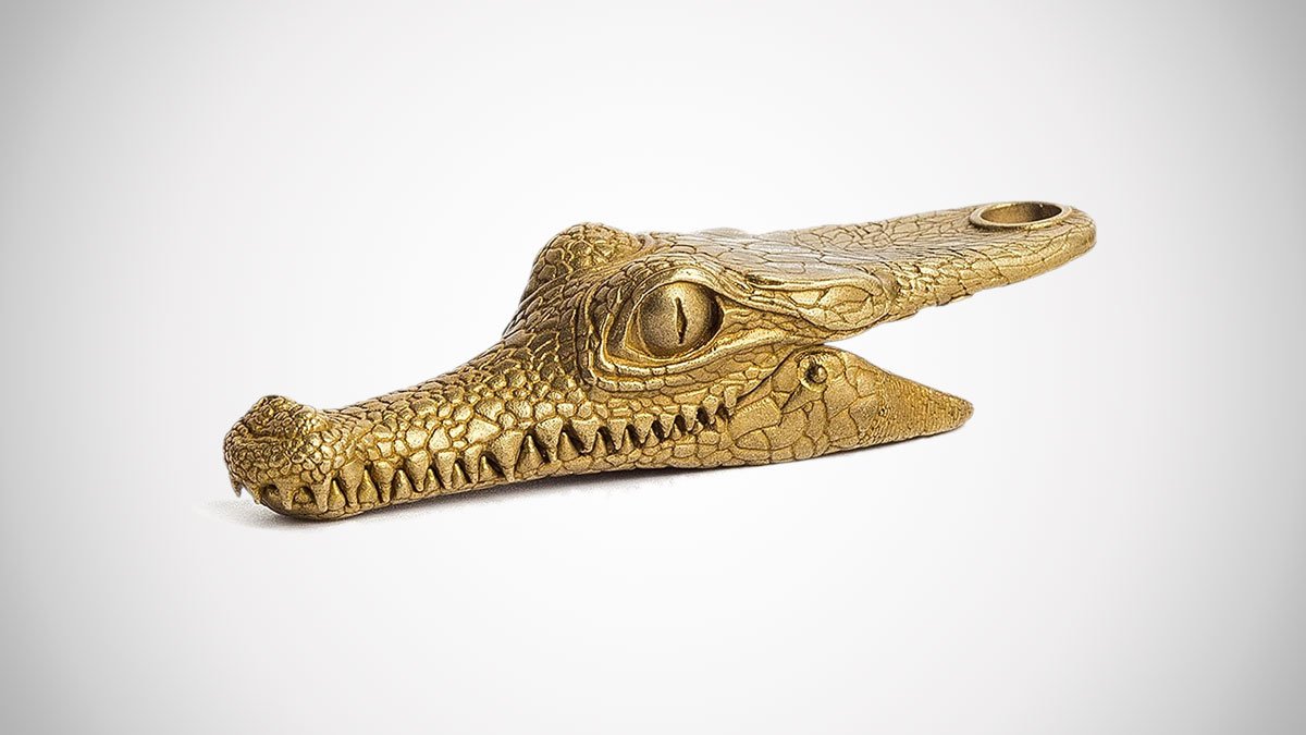 Brass Crocodile Clip