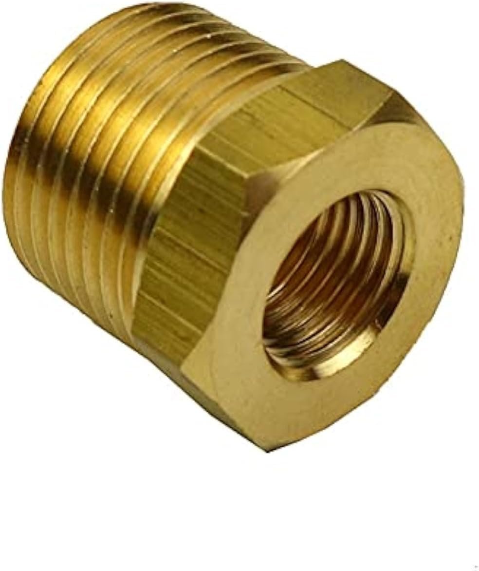 Tough Brass Pipe Reducers: 1/2