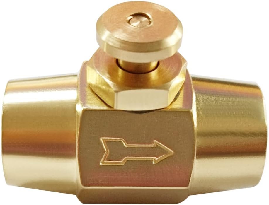 Air Flow Control: Brass Push Button Check Valve