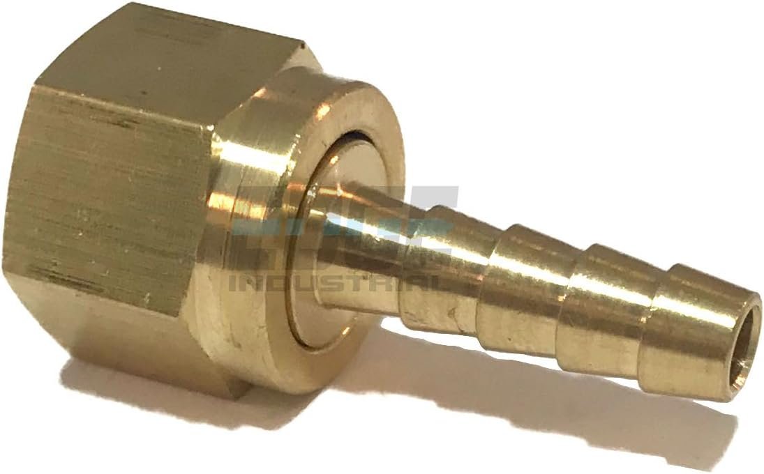 Versatile Brass Swivel Connector for Fuel, Air, Water & Oil Systems
