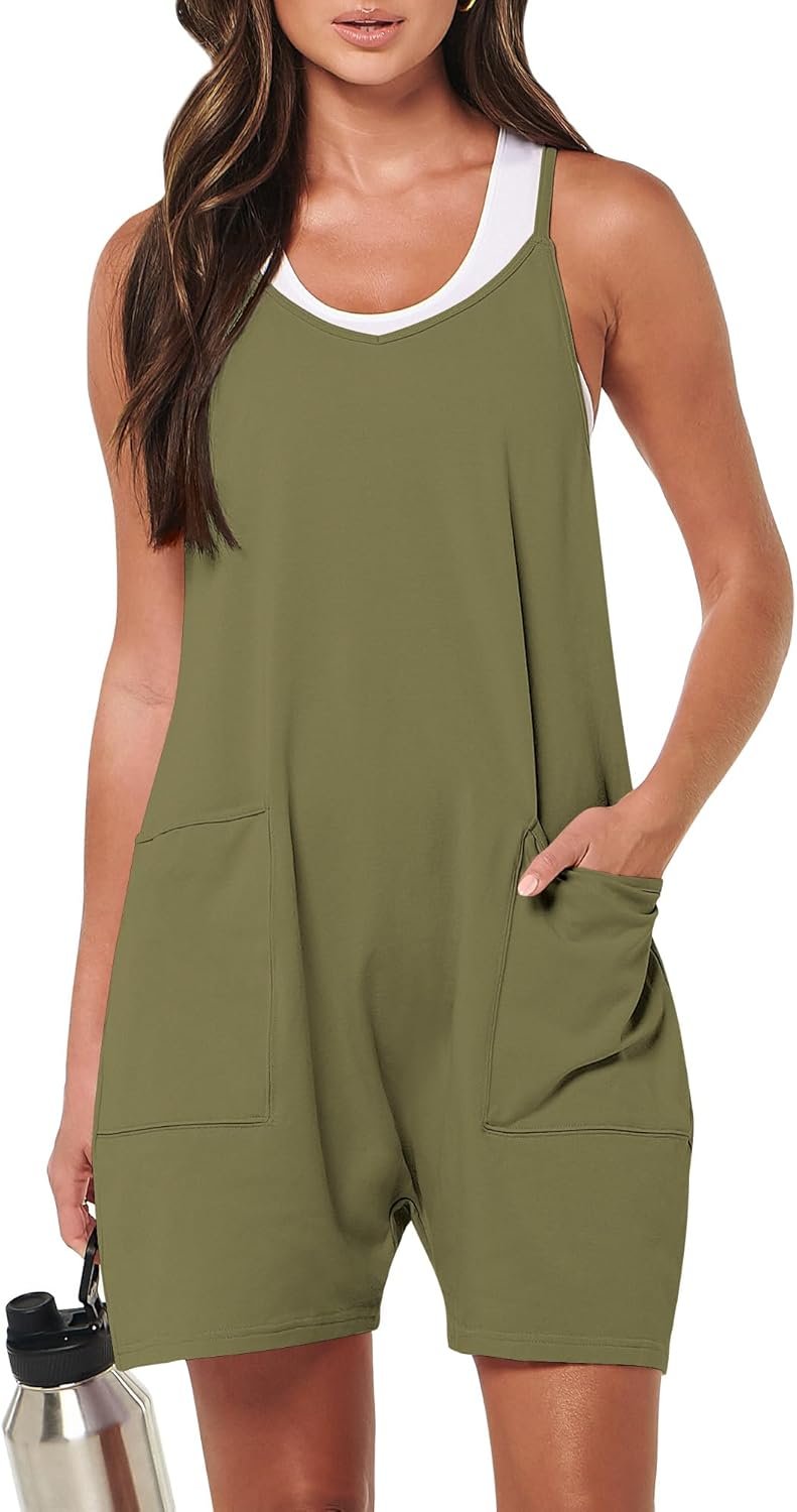Breezy Sleeveless Romper for Effortless Summer Days