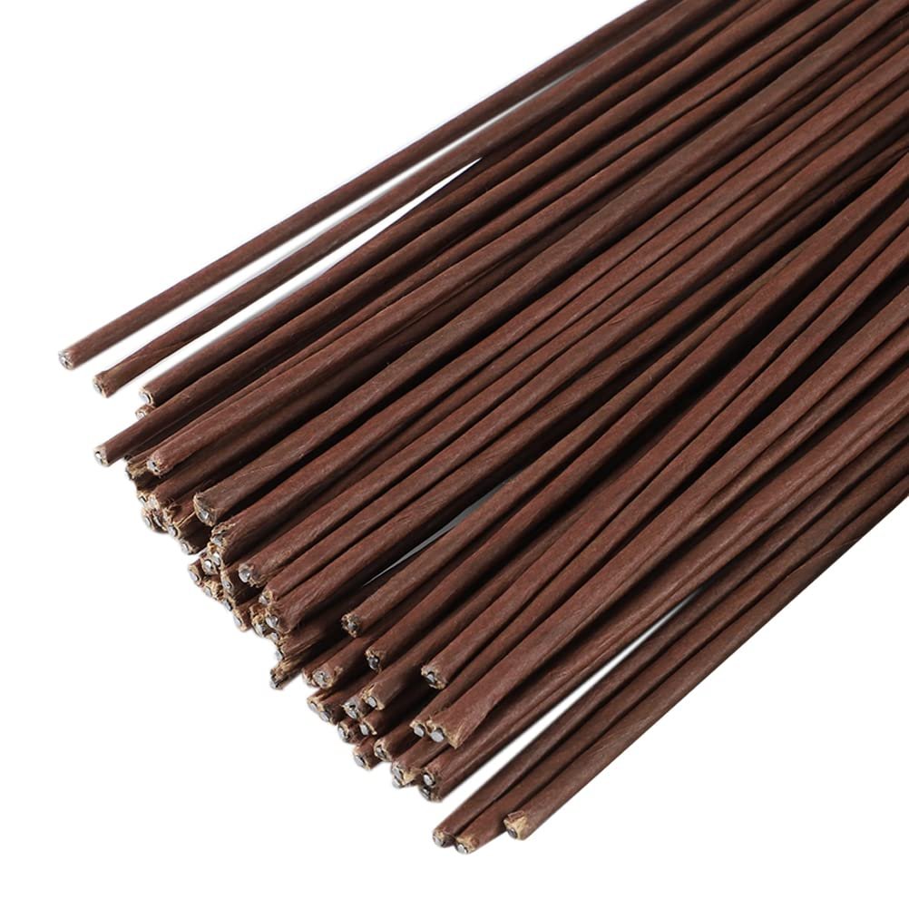 Brown Paper Floral Stems Wire - DIY Paper Flower Making Kit