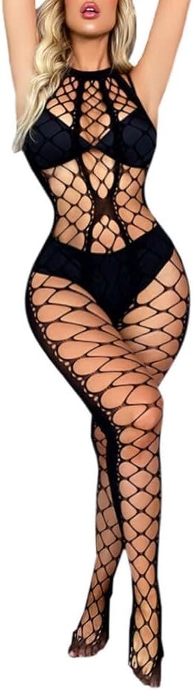 Feel Confident in the Buitifo Plus Size Fishnet Bodystocking