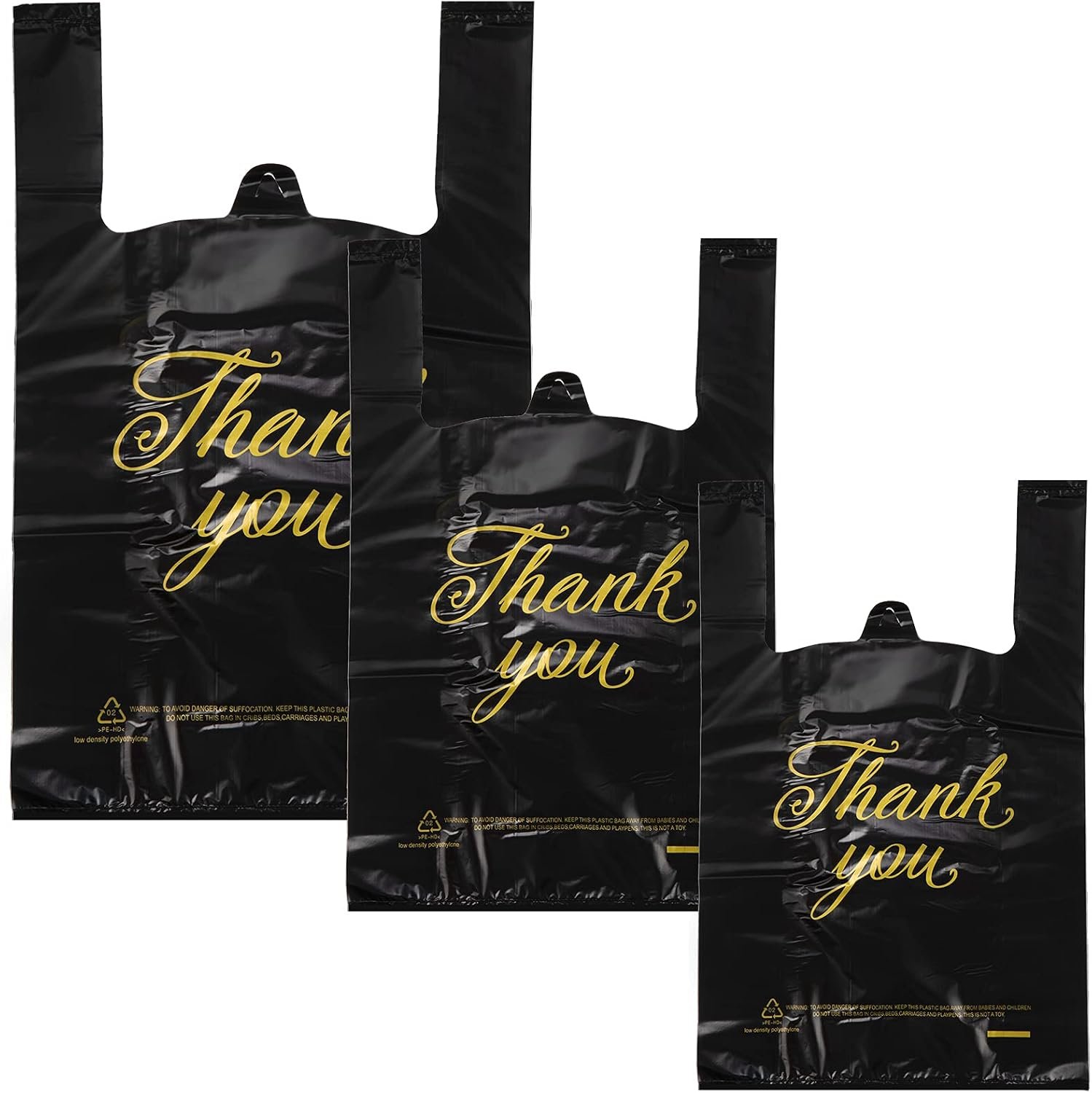 400 Bulk Thank You Bags in 3 Sizes for Small Business