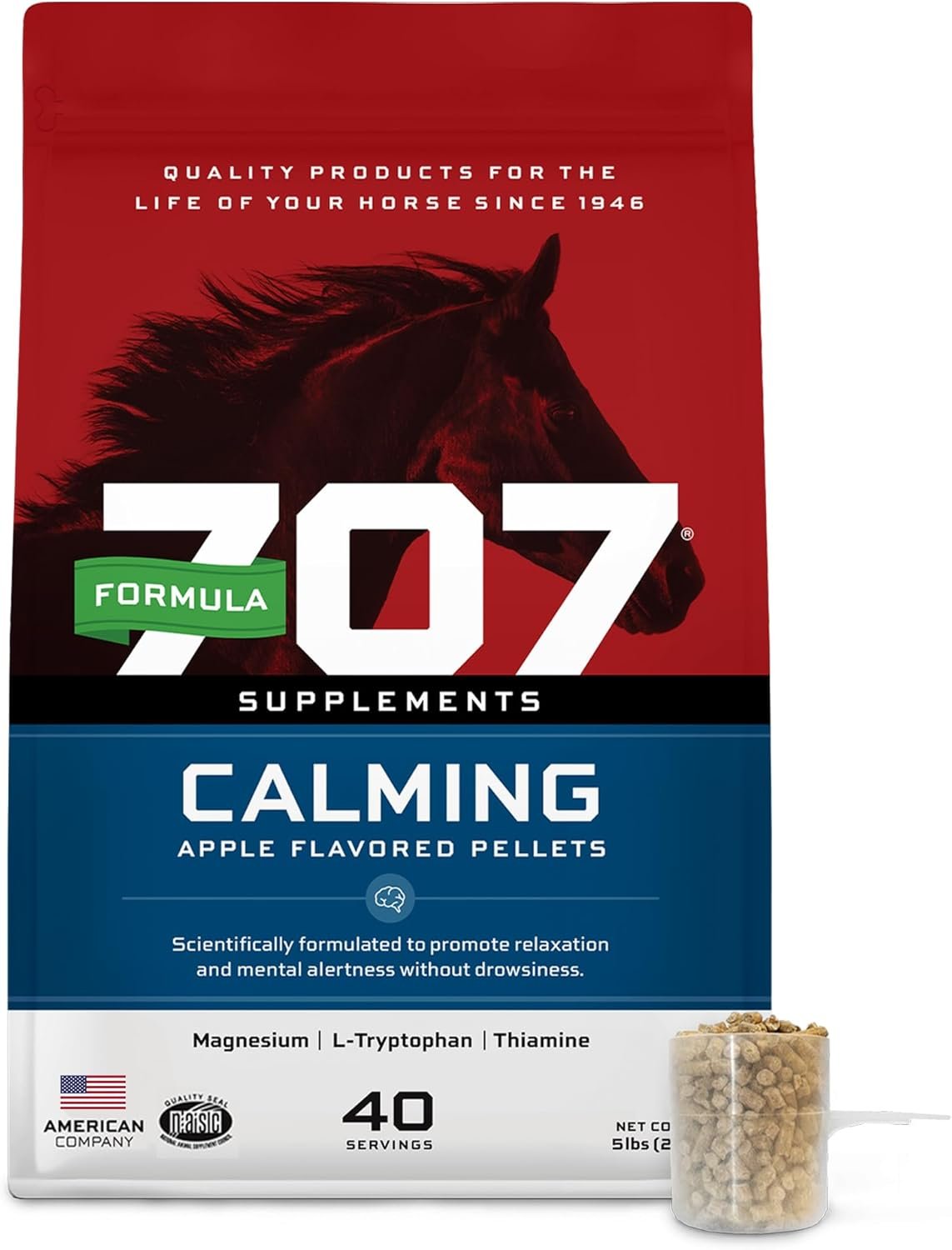 Calm & Focused: Natural Horse Supplement for Anxiety Relief