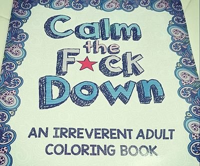 Calm The Fuck Down Coloring Book