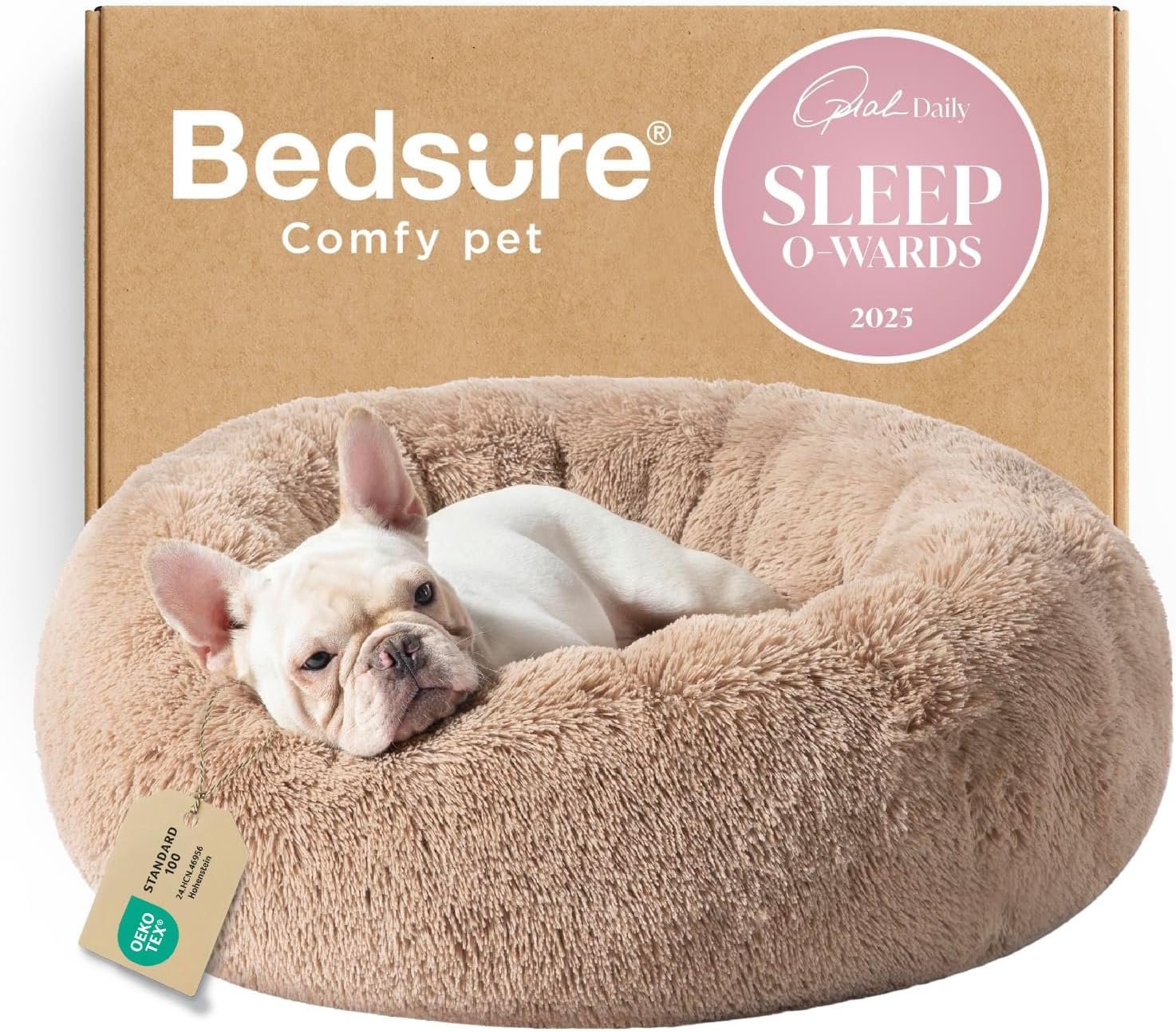 Calming Donut Dog Bed - Cozy Security for Your Pet's Best Sleep