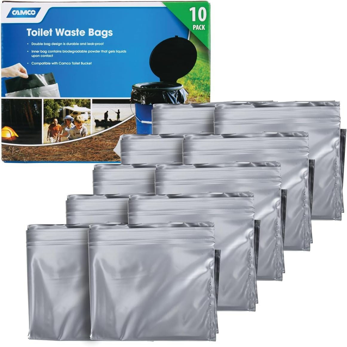 No-Mess Outdoor Toilet Bags - Biodegradable & Leak-Proof