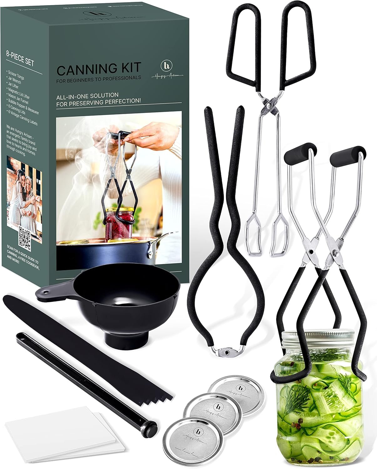 Complete Canning Kit for Beginners - 8 Essential Tools