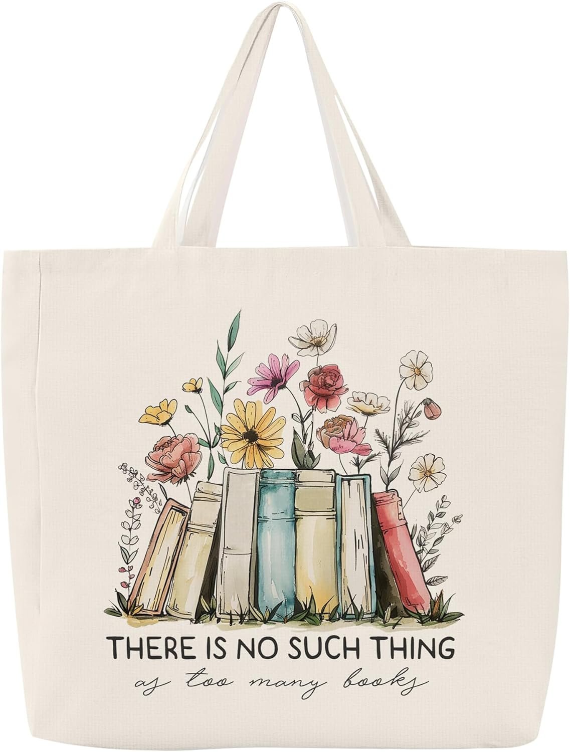 Charming Canvas Tote for Book Lovers