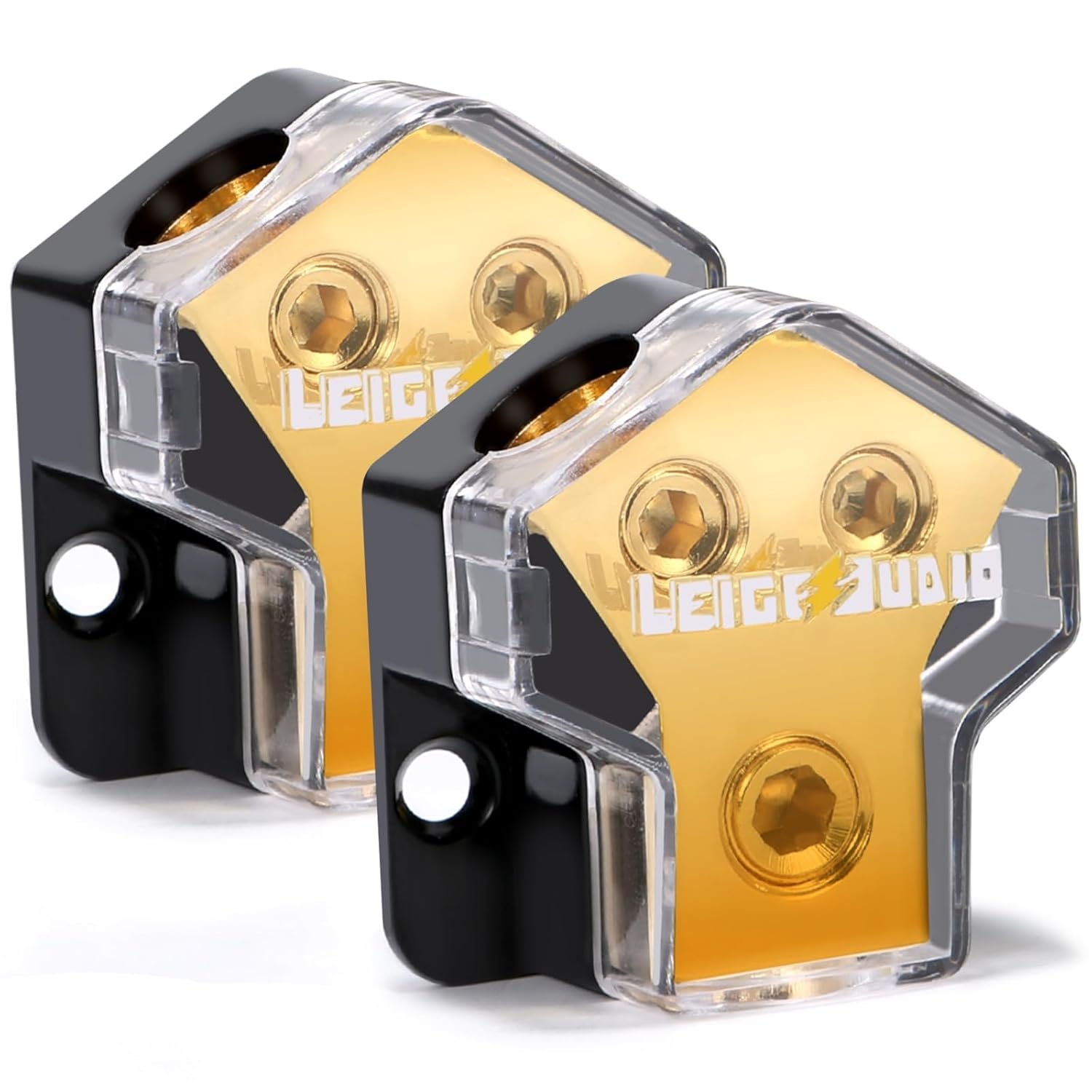 Dual Amp Power Splitter Block - 2 Pack
