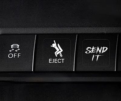 Car Unused Buttons Stickers