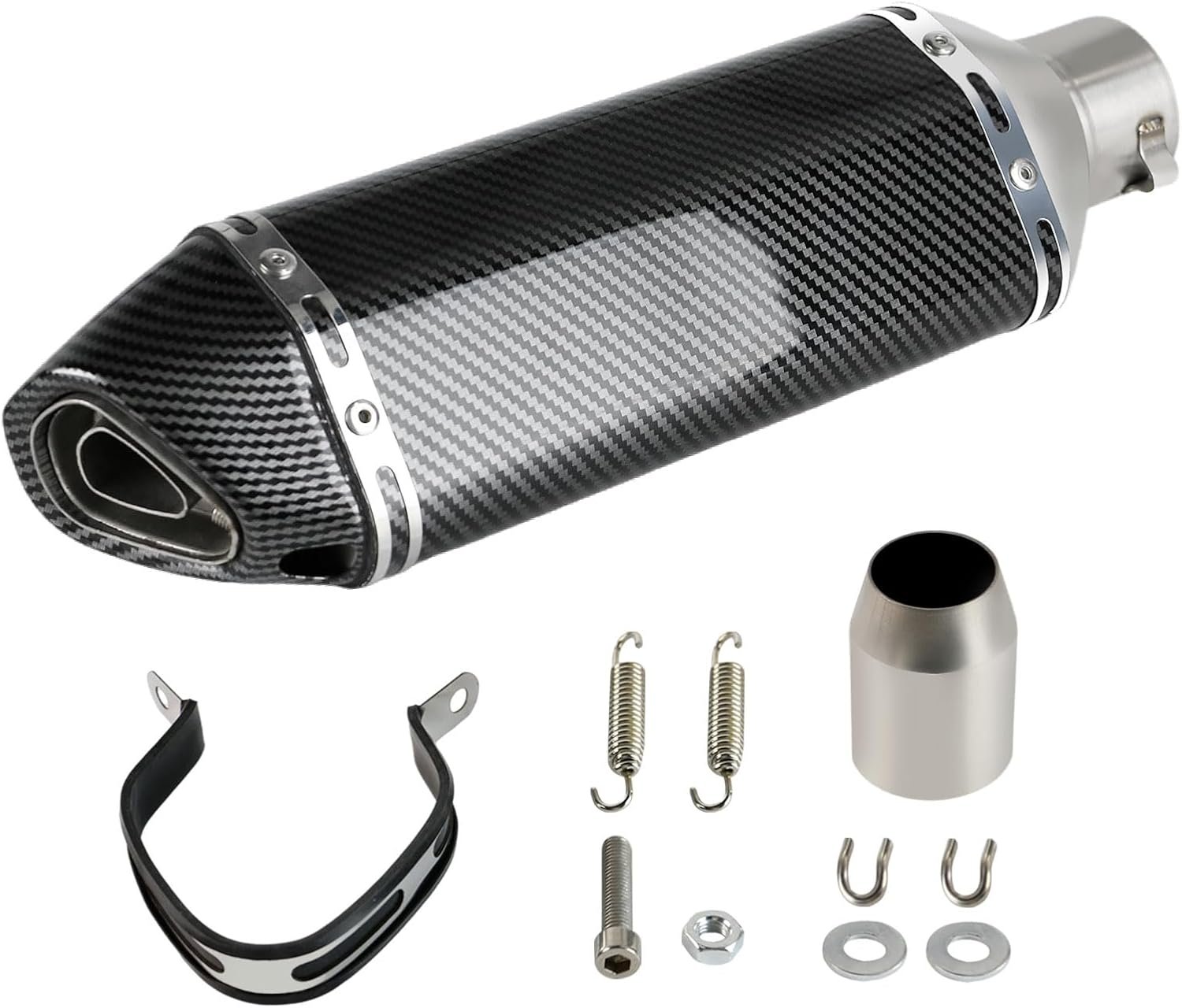 Deep Throat Sound: Carbon Fiber Exhaust Muffler for Motorcycles