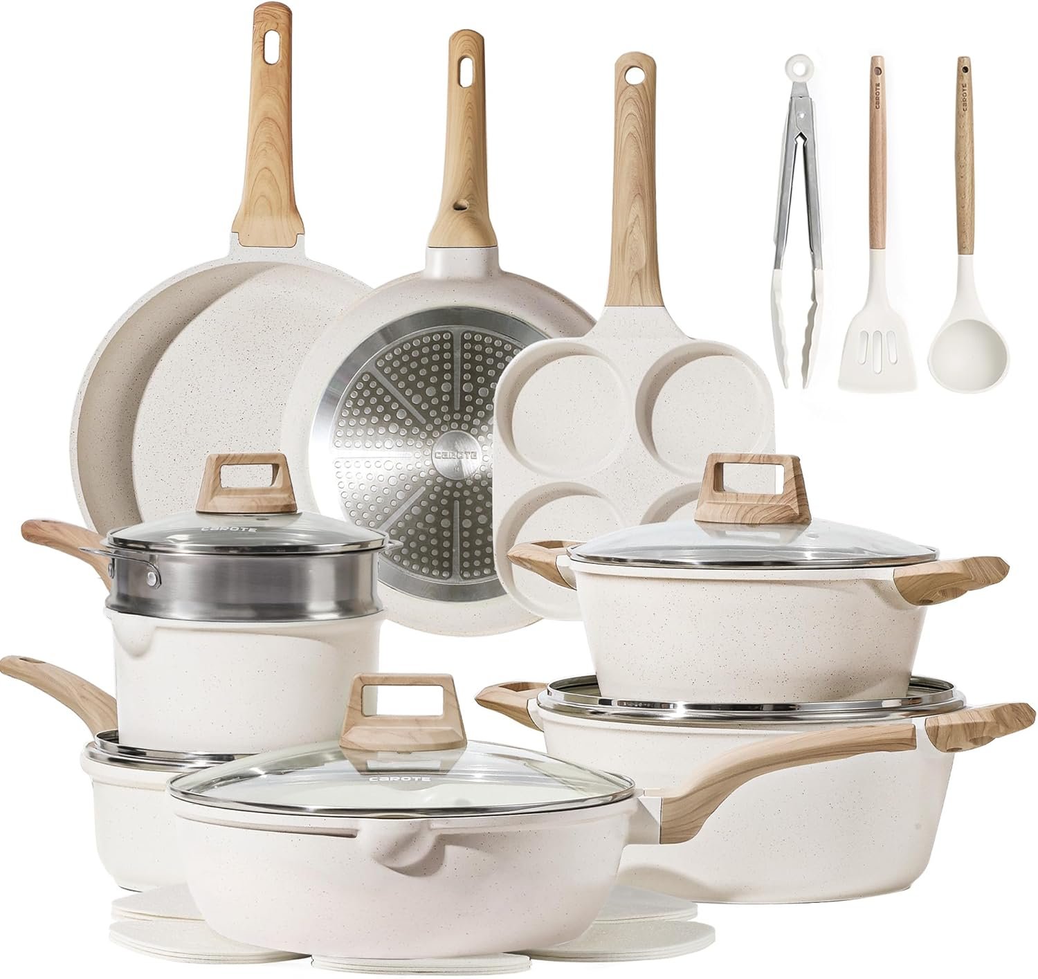 Premium Nonstick Cookware Set for Effortless Healthy Cooking