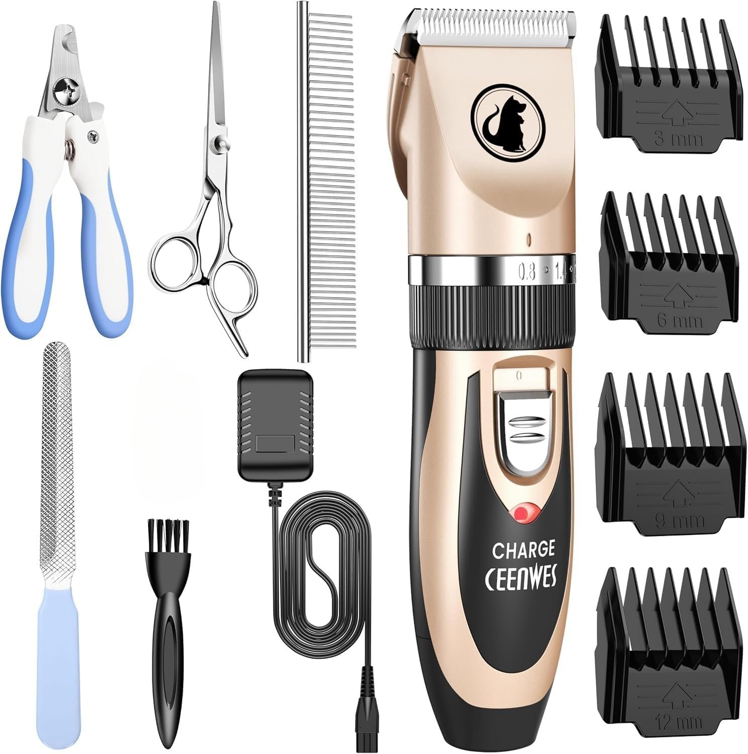 Ceenwes Ultra Quiet Pet Clippers: Professional Grooming Made Easy