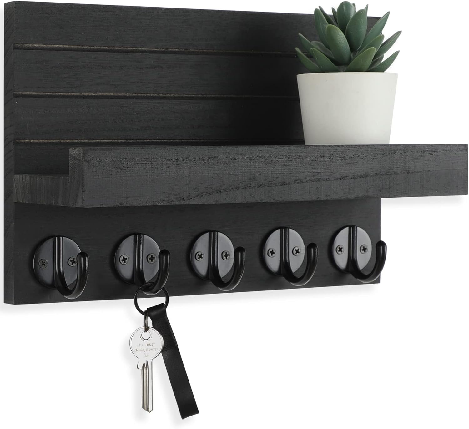 Charming Key Holder with Shelf for Stylish Organization